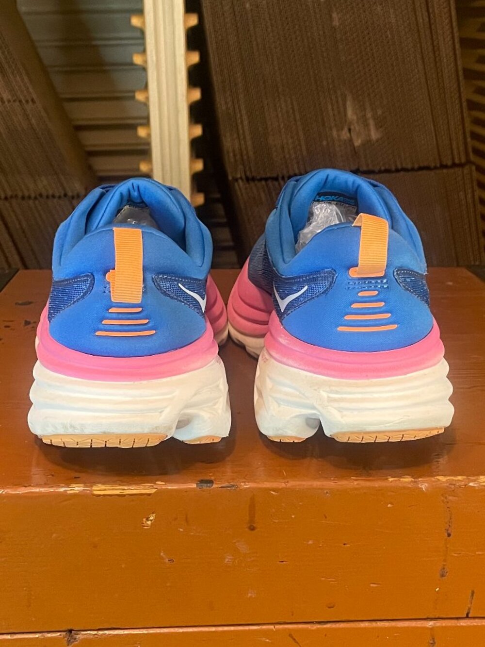 HOKA One One Women's Size 10 B Bondi 8 1127954 CSAA Blue Running Shoes Sneakers - Picture 8 of 8